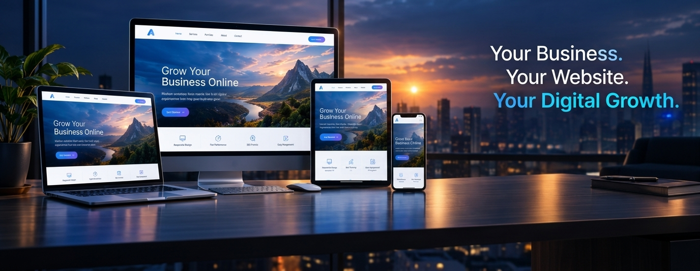Your Business. Your Website. Your Digital Growth. - Multi-Device Showcase