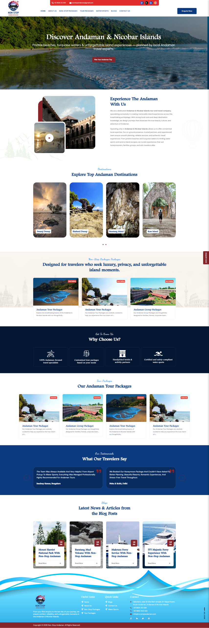 Plan Your Journey Tour & Travel Website Preview